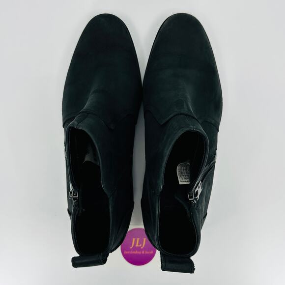 UGG Women's Aureo II Black Waterproof Leather Ankle Booties 1105865 Size 9 - Picture 9 of 11